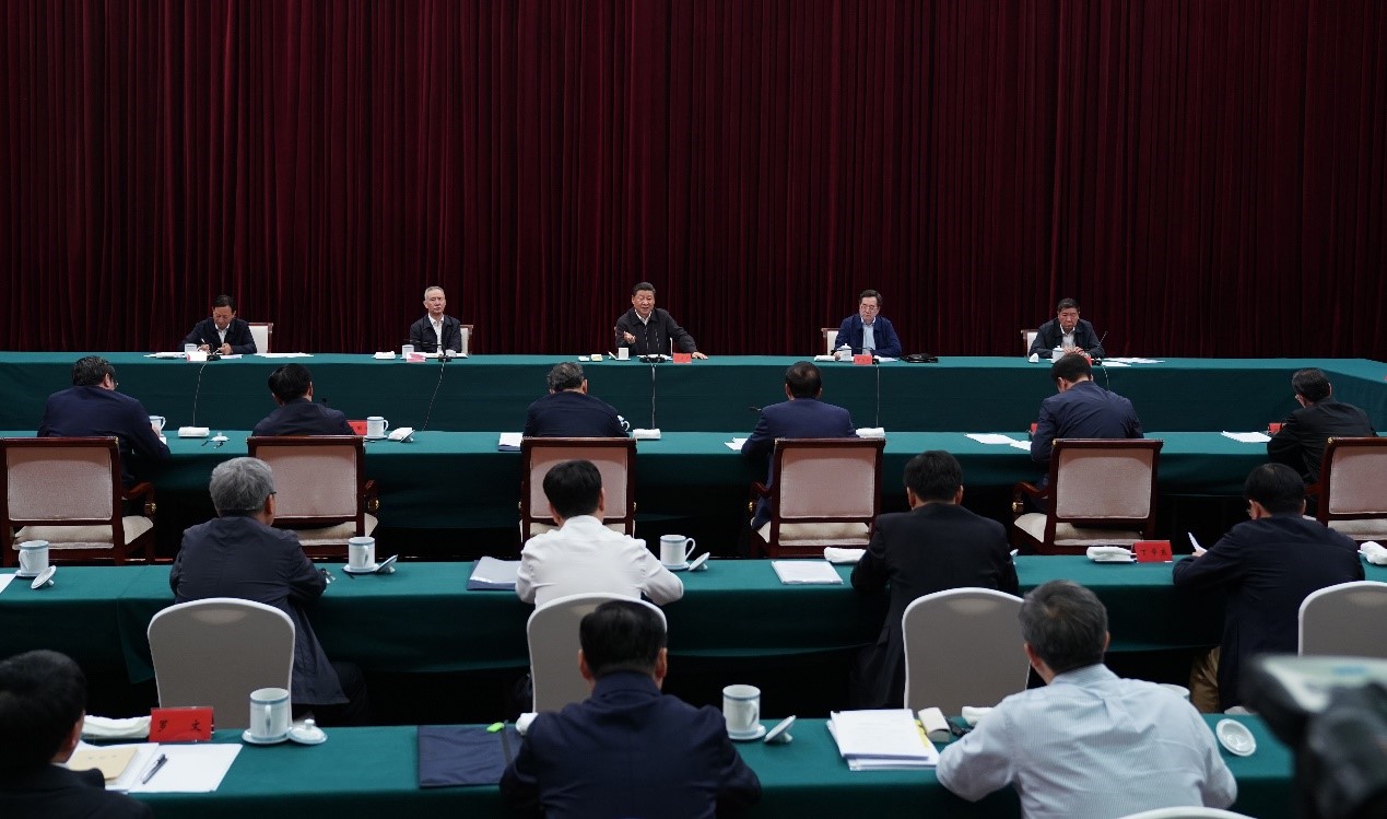 2019年5月20日至22日，中共中央總書記、國家主席、中央軍委主席習(xí)近平在江西考察，主持召開推動中部地區(qū)崛起工作座談會并發(fā)表重要講話。新華社記者 謝環(huán)馳 攝 